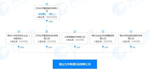 万华化学进军新能源领域 烟台投资2亿元设立电源科技公司，赋能数字文创内容应用服务